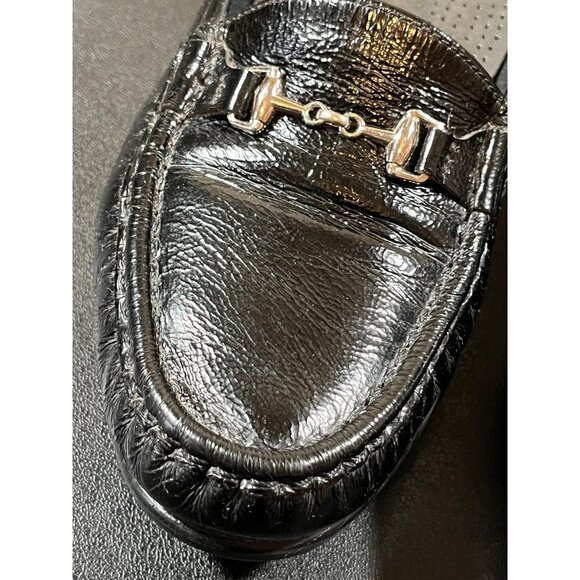SAS Metro P Tripad Comfort Black Patent Leather Slip On Loafers Horse Bit 8.5 M - Picture 4 of 10